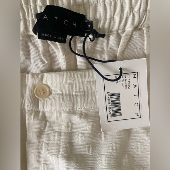 Hatch the karter pant ivory size 3 cropped textured maternity - Picture 3 of 3